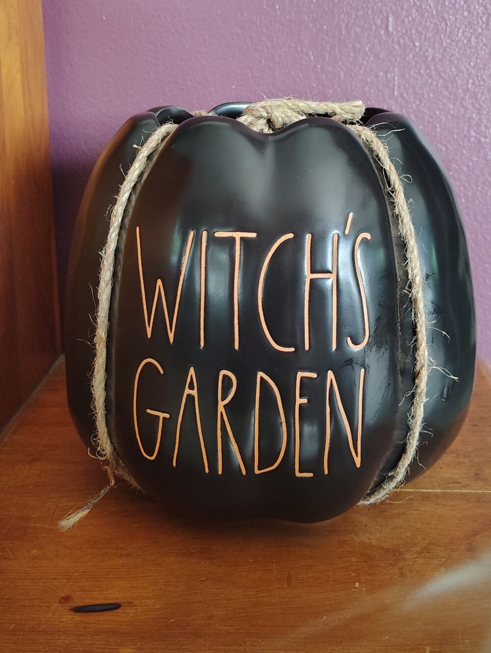 Rae Dunn Black Pumpkin Bowl